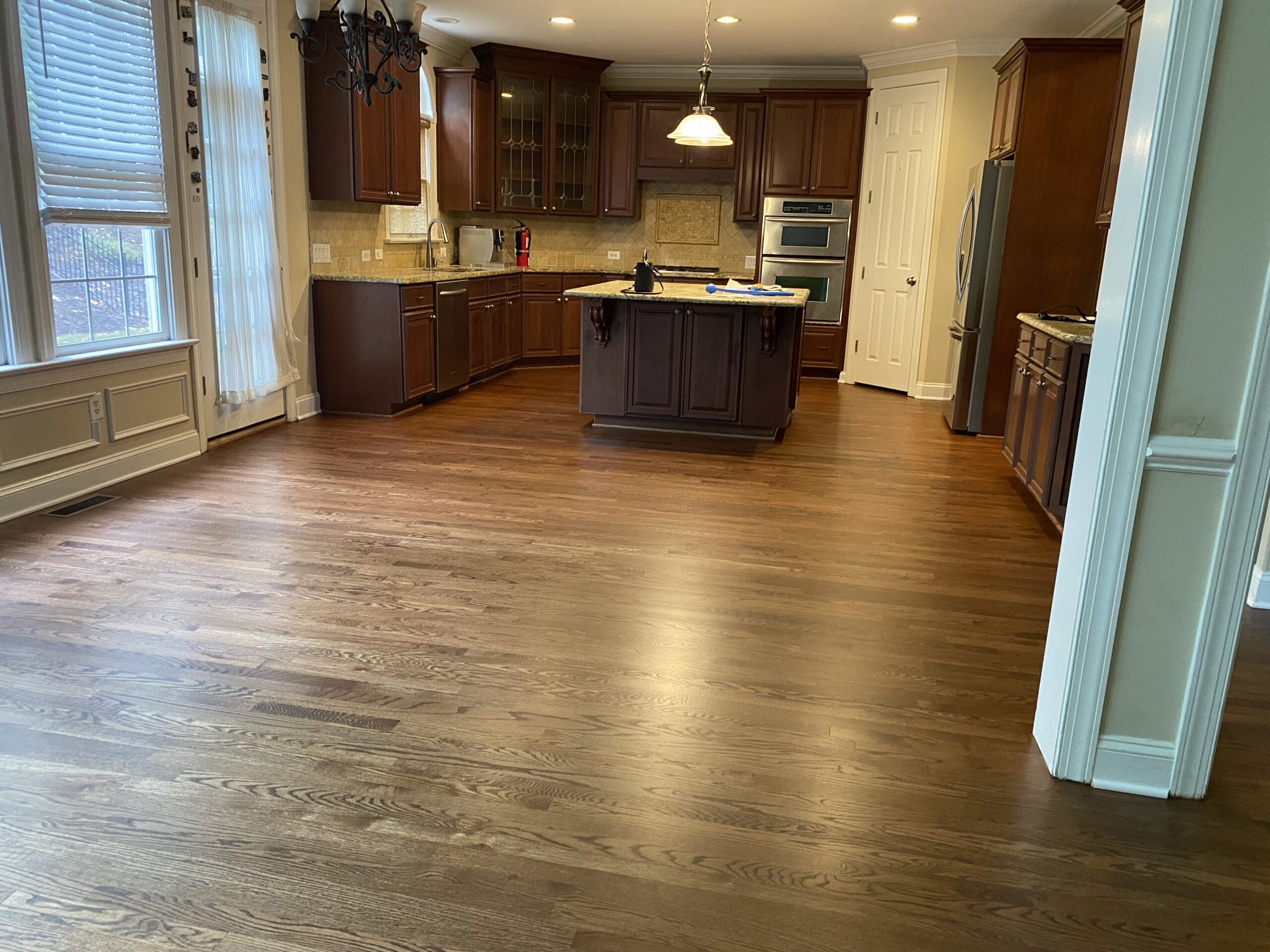 Hardwood kitchen floor